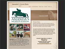 Tablet Screenshot of amandasgreenbarn.com